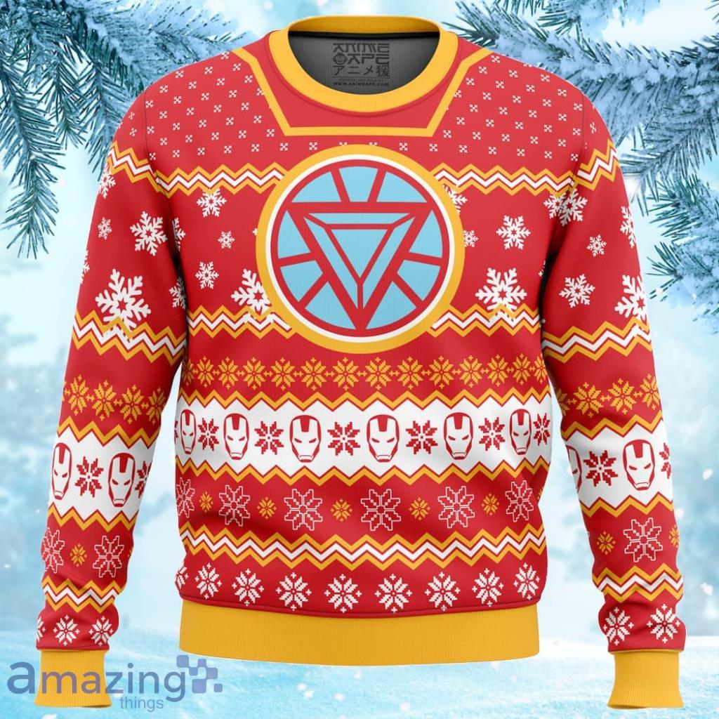 Arc Reactor Iron Man Ugly Christmas Sweater Gift For Men And Women image Arc Reactor Iron Man Ugly Christmas Sweater Gift For Men And Women Product Photo 1