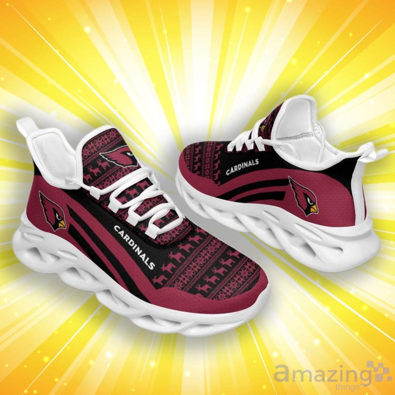 Arizona Cardinals Christmas Pattern Limited Edition Christmas Max Soul Shoes image Arizona Cardinals Christmas Pattern Limited Edition Christmas Max Soul Shoes Product Photo 2