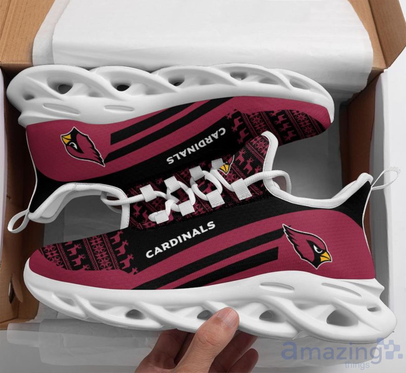 Arizona Cardinals Christmas Pattern Limited Edition Christmas Max Soul Shoes image Arizona Cardinals Christmas Pattern Limited Edition Christmas Max Soul Shoes Product Photo 1