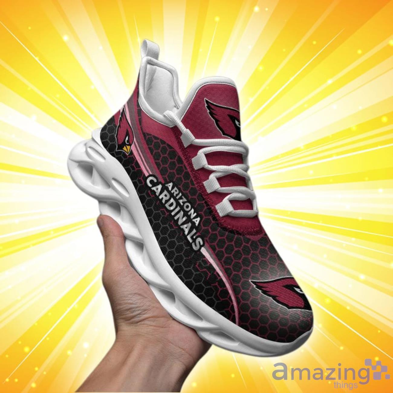 Arizona Cardinals Honeycomb Pattern Limited Edition Christmas Max Soul Shoes image Arizona Cardinals Honeycomb Pattern Limited Edition Christmas Max Soul Shoes Product Photo 1