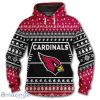 Arizona Cardinals Hooded Sweater 3D Christmas For Men Women