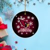 Arizona Cardinals Merry Christmas Circle Ornament