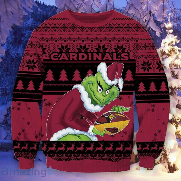 Arizona Cardinals Ugly Grinch Christmas Sweater For Fans Funny Christmas Gift Product Photo 2