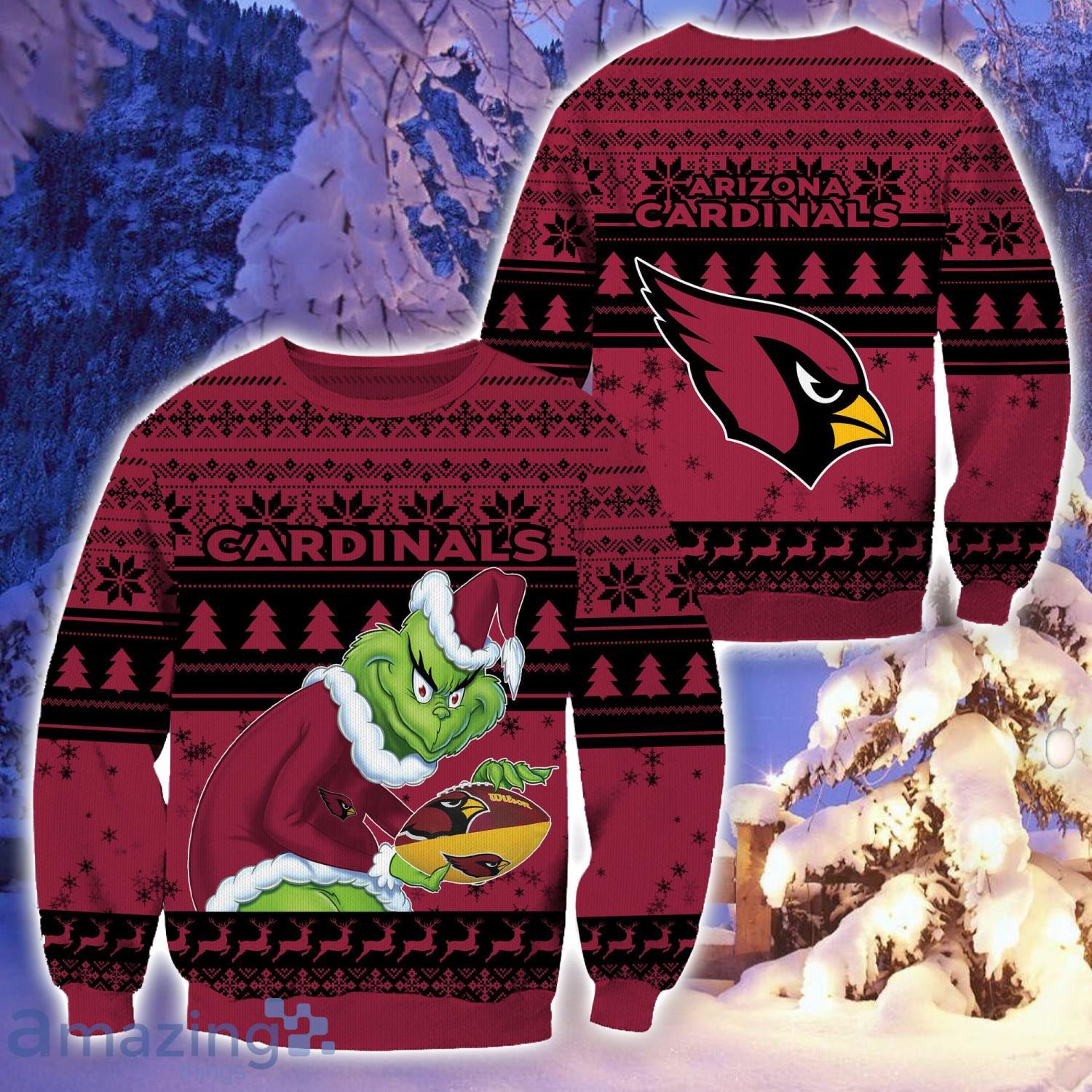 Arizona Cardinals Ugly Grinch Christmas Sweater For Fans Funny Christmas Gift Product Photo 1