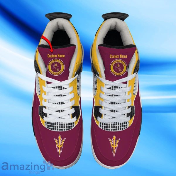 Arizona State Sun Devils Custom Name Air Jordan 4 Shoes Impressive Gift For Men Women Product Photo 2