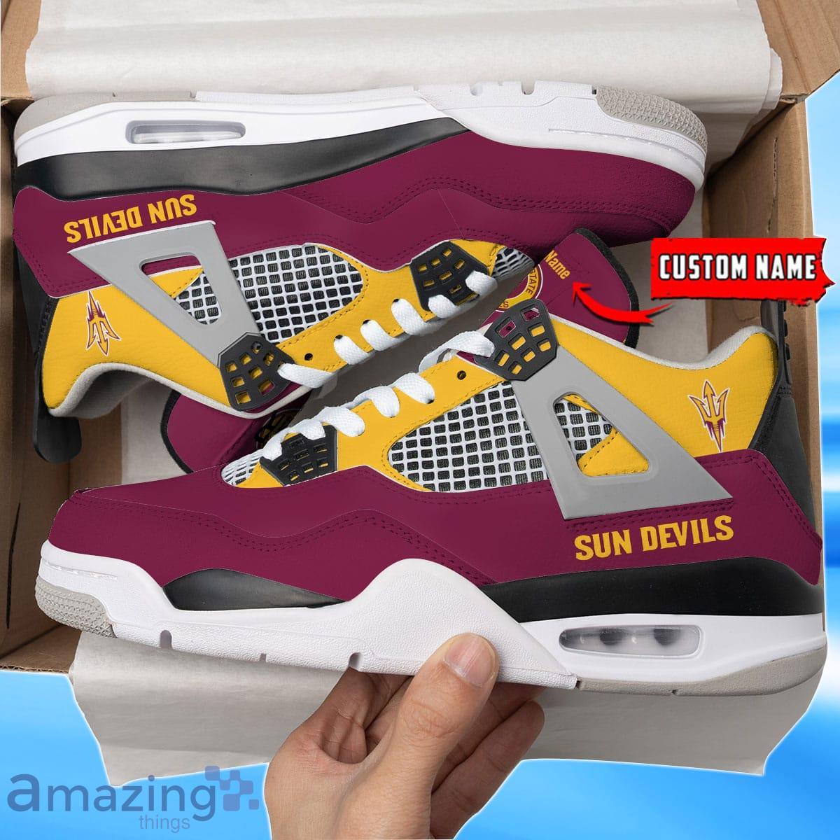 Arizona State Sun Devils Custom Name Air Jordan 4 Shoes Impressive Gift For Men Women Product Photo 1