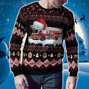 Arkansas, Jonesboro Fire Department Christmas AOP Ugly Sweater Xmas Christmas Holiday Gift Product Photo 2