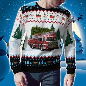 Arlington County Fire Department Christmas AOP Ugly Sweater Christmas Season Gift image Arlington County Fire Department Christmas AOP Ugly Sweater Christmas Season Gift Product Photo 2