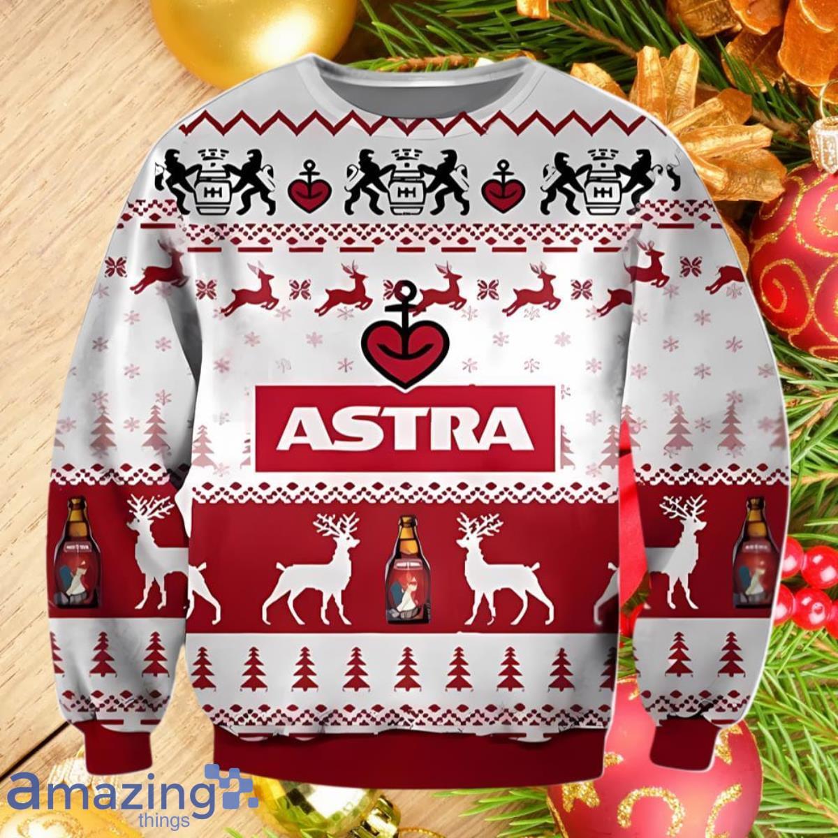 Astra Beer Ugly Christmas Sweater Best Gift For Loved Ones image Astra Beer Ugly Christmas Sweater Best Gift For Loved Ones Product Photo 1