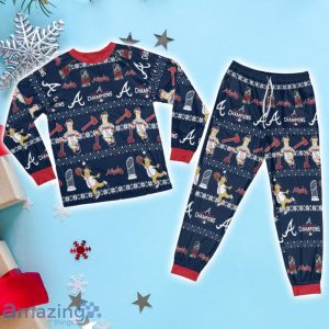 Atlanta Braves Champions Raglan Pajamas Sets image Atlanta Braves Champions Raglan Pajamas Sets Product Photo 3