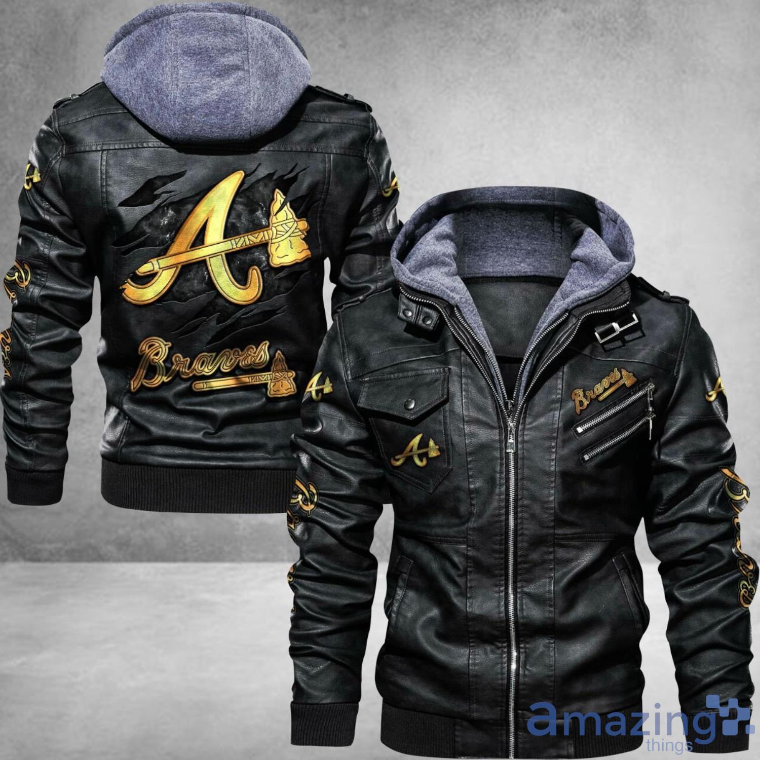 Atlanta Braves bomber leather jacket- LIMITED EDITION