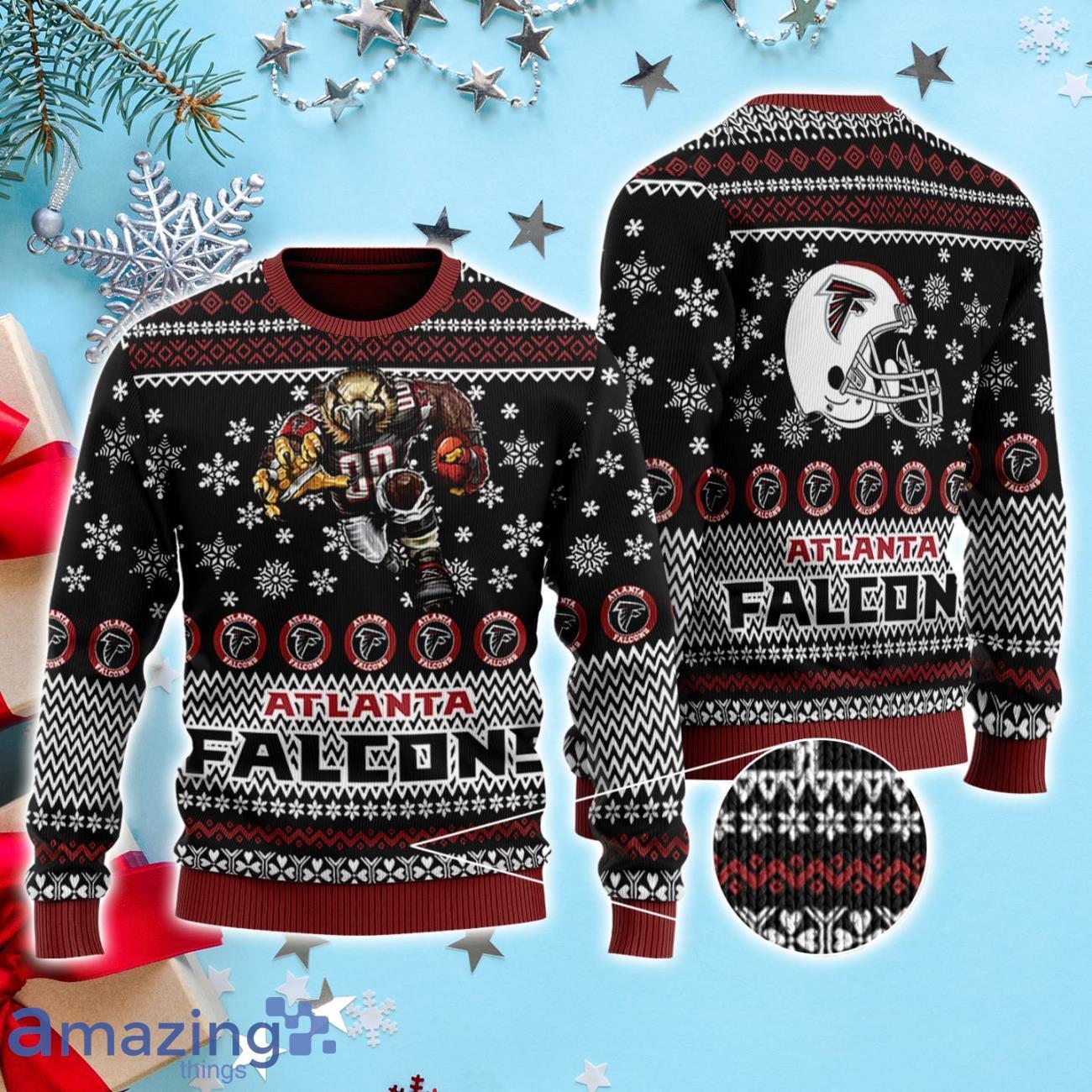 For NFL Fans Atlanta Falcons Grinch Hand Funny Men And Women Christmas Gift  3D Ugly Christmas Sweater - Banantees