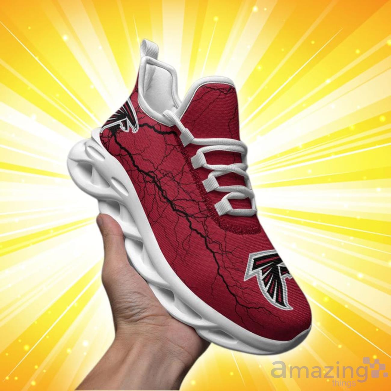 Atlanta Falcons Lightning Pattern Limited Edition Christmas Max Soul Shoes image Atlanta Falcons Lightning Pattern Limited Edition Christmas Max Soul Shoes Product Photo 2
