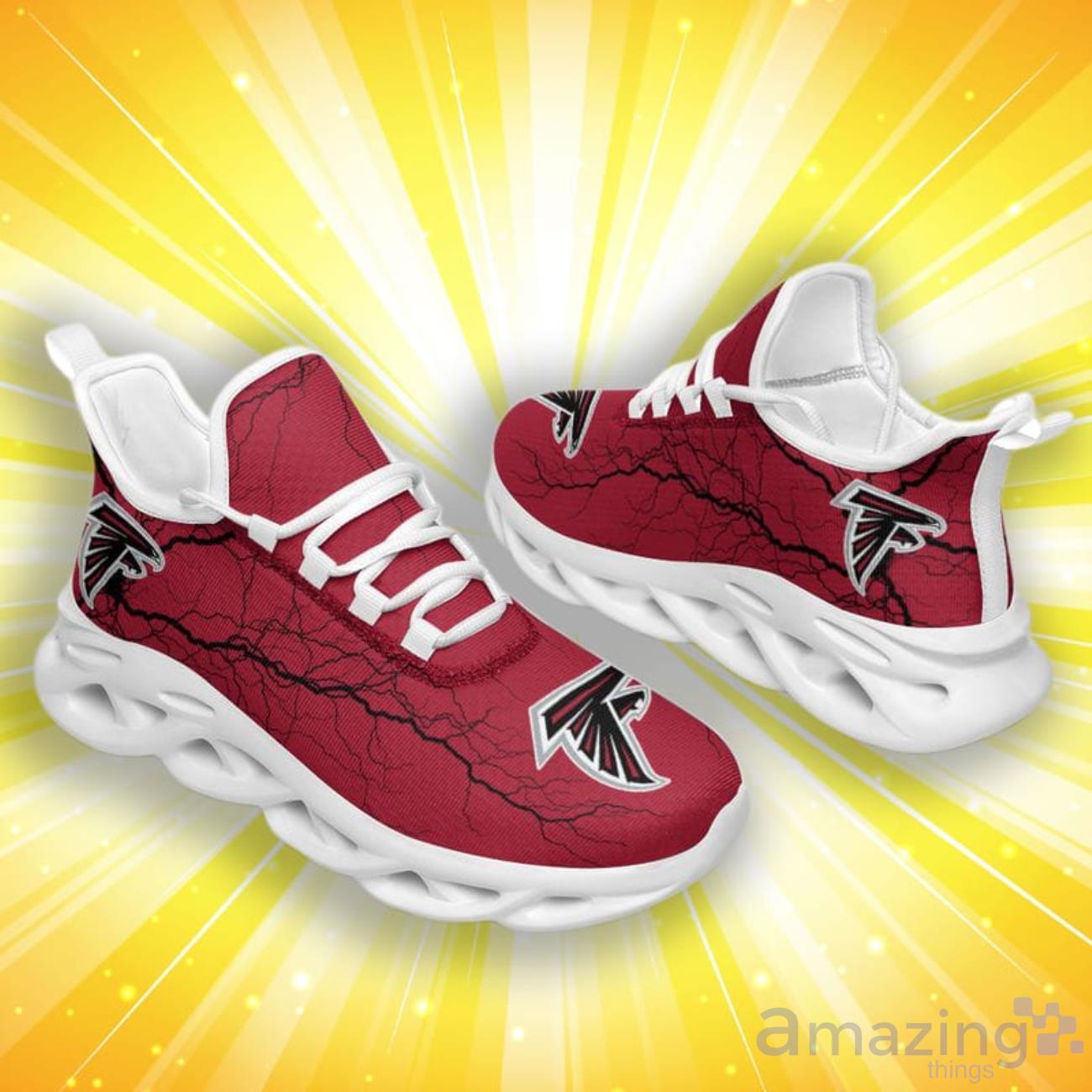 Atlanta Falcons Lightning Pattern Limited Edition Christmas Max Soul Shoes image Atlanta Falcons Lightning Pattern Limited Edition Christmas Max Soul Shoes Product Photo 3
