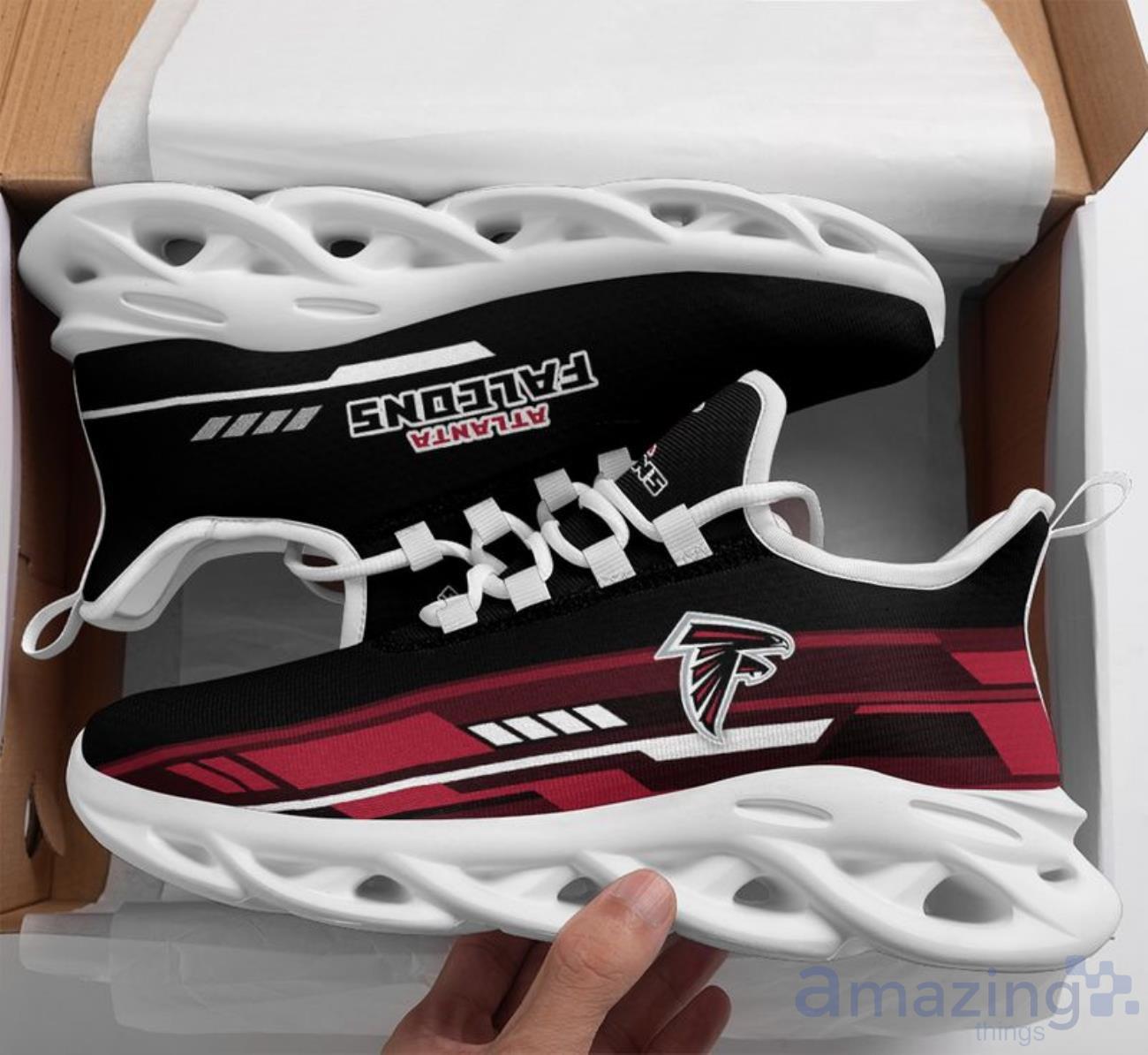 Atlanta Falcons Line Partern Limited Edition Christmas Max Soul Shoes image Atlanta Falcons Line Partern Limited Edition Christmas Max Soul Shoes Product Photo 1