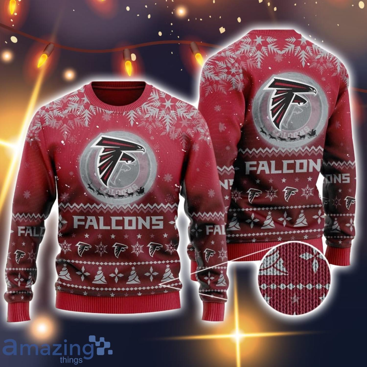 Atlanta Falcons Christmas Santa Claus Tattoo Sweater HT230903