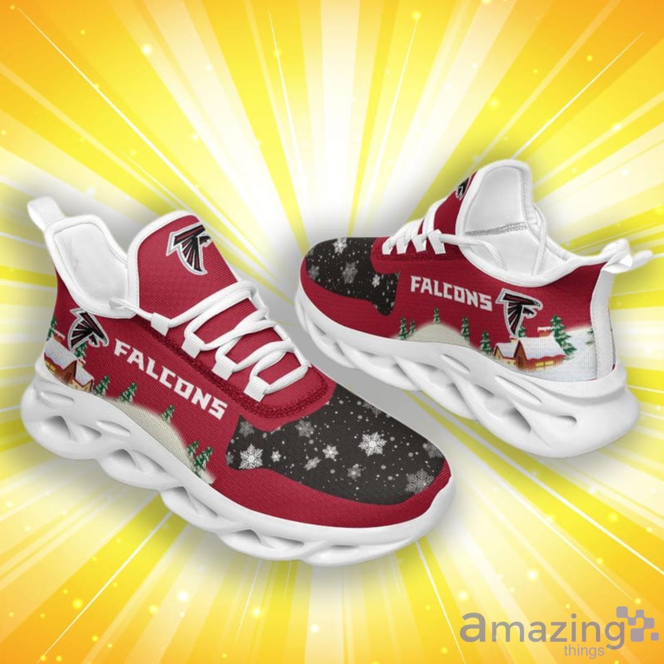 Atlanta Falcons X Max Pattern Print Limited Edition Christmas Max Soul Shoes image Atlanta Falcons X-Max Pattern Print Limited Edition Christmas Max Soul Shoes Product Photo 2