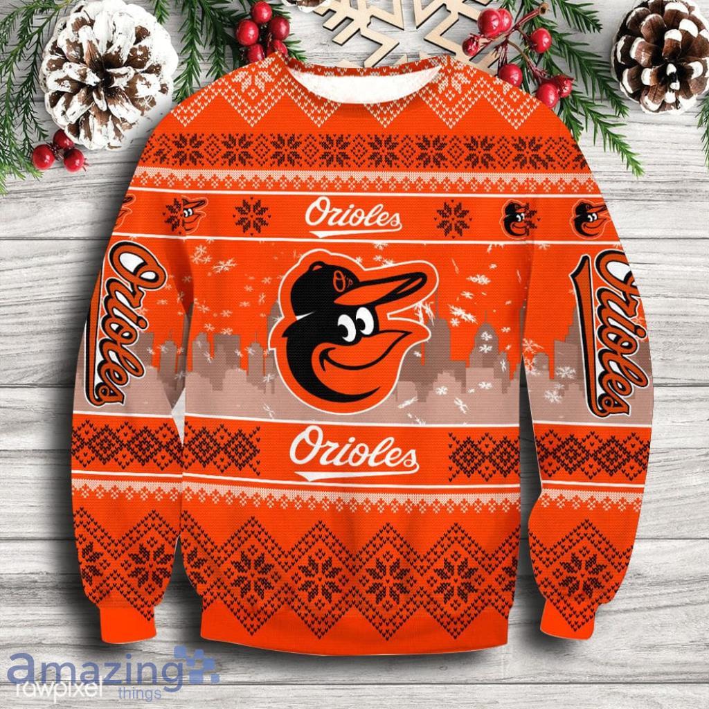 Baltimore Orioles Christmas Ugly Sweater Gift For Men And Women image Baltimore Orioles Christmas Ugly Sweater Gift For Men And Women Product Photo 1