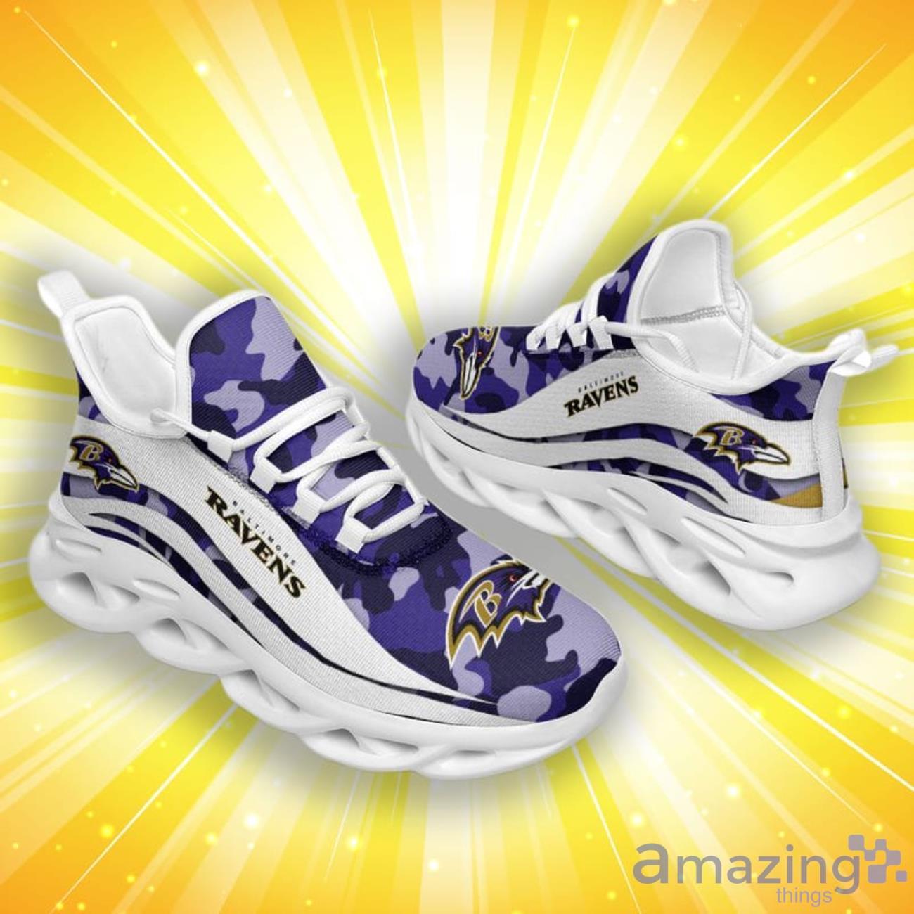 Baltimore Ravens Camo Pattern Limited Edition Christmas Max Soul Shoes image Baltimore Ravens Camo Pattern Limited Edition Christmas Max Soul Shoes Product Photo 3
