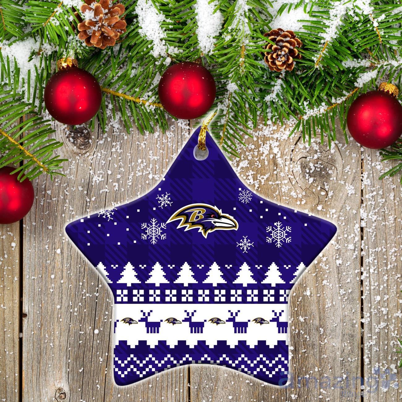 Baltimore Ravens Santa hat Christmas ornament, hoodie, sweater and v-neck  t-shirt