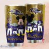 Baltimore Ravens Grogu Mickey Groot Custom Name Tumbler Best Gift