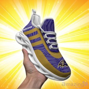 Baltimore Ravens Leaf And Stripe Pattern Limited Edition Christmas Max Soul Shoes Product Photo 2