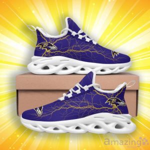 Baltimore Ravens Lightning Pattern Limited Edition Christmas Max Soul Shoes image Baltimore Ravens Lightning Pattern Limited Edition Christmas Max Soul Shoes Product Photo 4