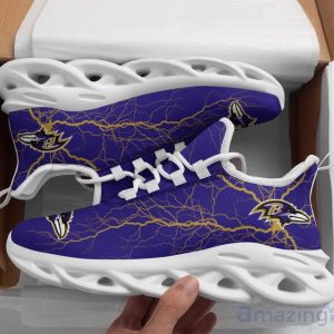 Baltimore Ravens Lightning Pattern Limited Edition Christmas Max Soul Shoes Product Photo 1