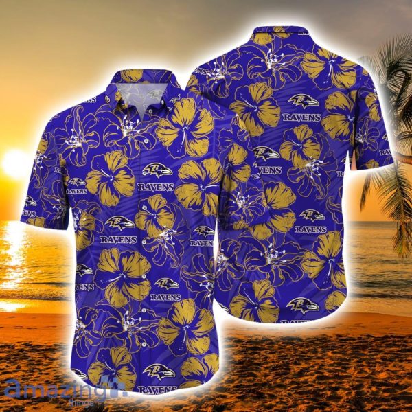 Baltimore Ravens NFL Team Football Custom Name Funny Tiki Summer Beach  Hawaiian Shirt - Banantees