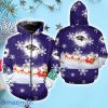 Baltimore Ravens Snow Reindeer Santa Claus Christmas  Hoodie