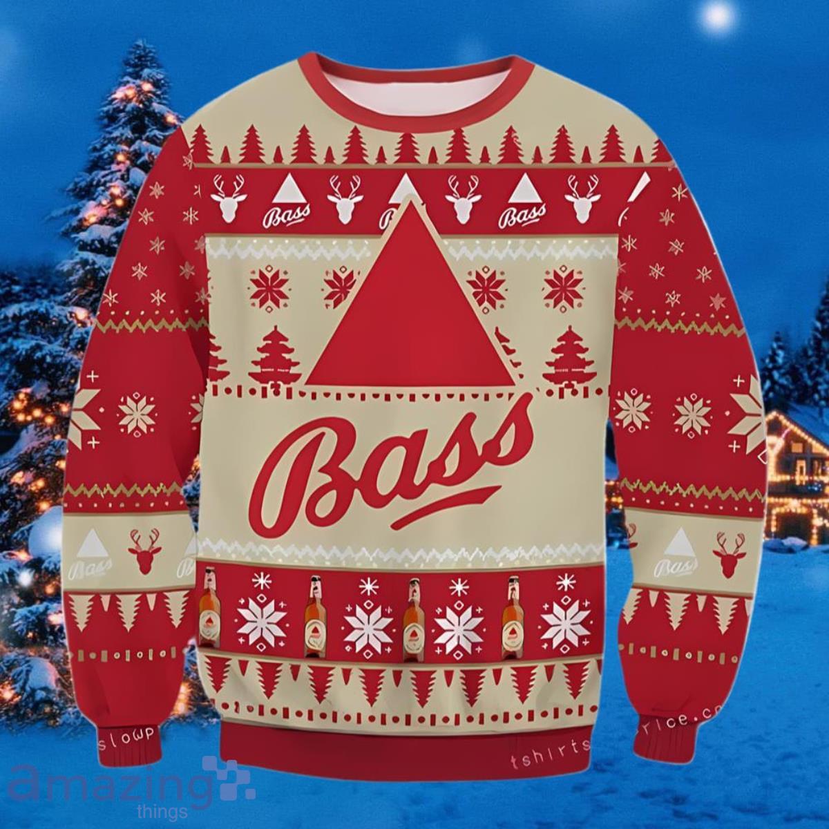 Bass Ale Beer Snowflake Beer Ugly Christmas Sweater Best Gift For Loved Ones image Bass Ale Beer Snowflake Beer Ugly Christmas Sweater Best Gift For Loved Ones Product Photo 1