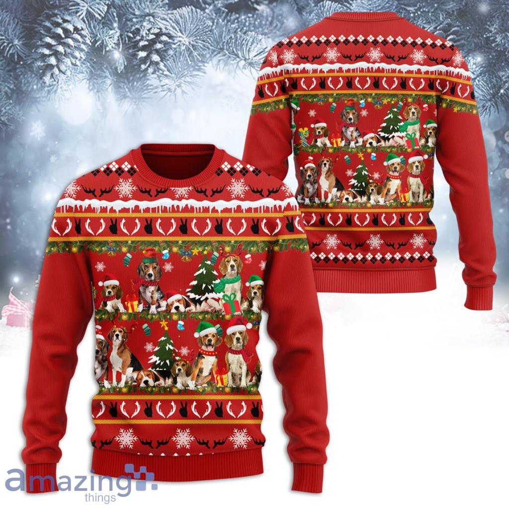 Beagle Merry Christmas Ugly Sweatshirt Christmas Ugly Sweater image Beagle Merry Christmas Ugly Sweatshirt Christmas Ugly Sweater Product Photo 1