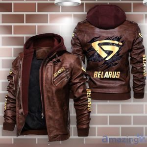 Belarus Leather Jacket Best Gift For Men Father's Day Gift Product Photo 2