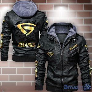 Belarus Leather Jacket Best Gift For Men Father's Day Gift Product Photo 1