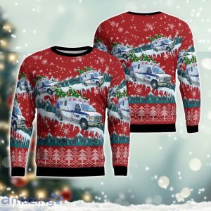 Belleville Illinois Abbott EMS AOP Ugly Sweater Christmas Season Gift Product Photo 1
