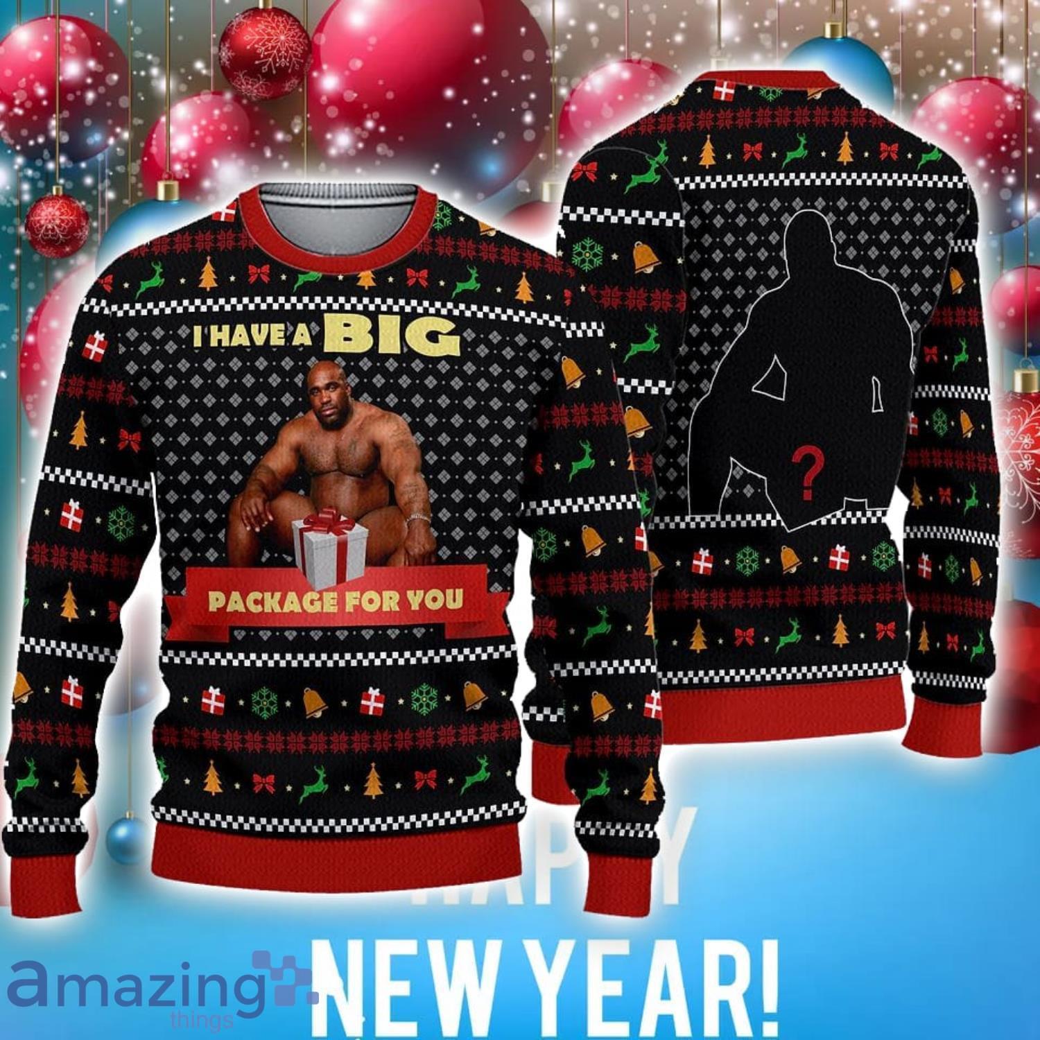 Big Package Barry Wood Meme Ugly Christmas Sweater Unisex Gift