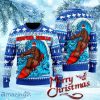 Bigfoot Surfing Swells Ugly Christmas Sweater Gift Knitting Sweater