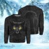 Black Cat Crewneck Sweatshirt Christmas Ugly Sweater 3D Gift Halloween