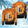 Black Cat Halloween Crewneck Sweatshirt Christmas Ugly Sweater 3D Gift Halloween