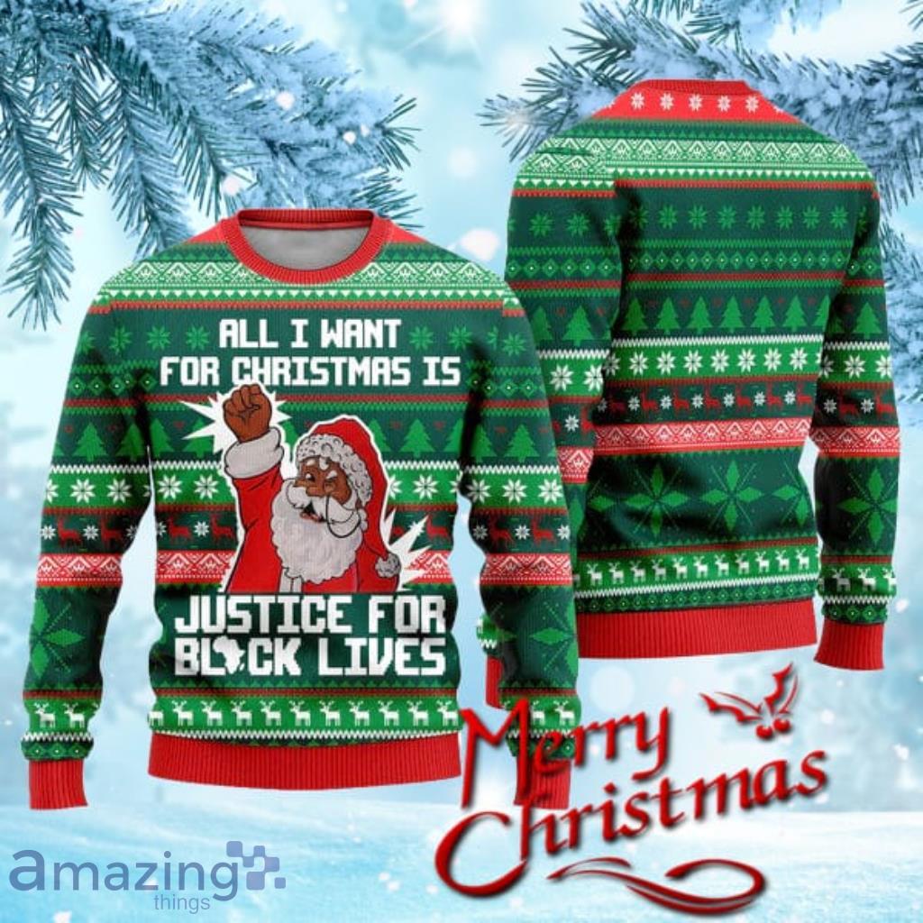 Black santa ugly outlet christmas sweater