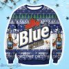 Blue Imported Beer Bottle Ugly Christmas Sweater