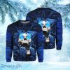 Blue Screaming Skull Christmas Ugly Sweater 3D Gift Halloween