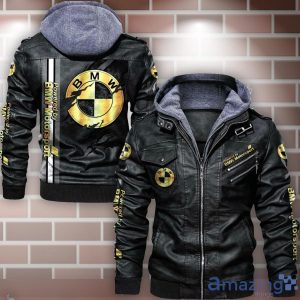 BMW Motorsport Leather Jacket Special Gift For Men Product Photo 1