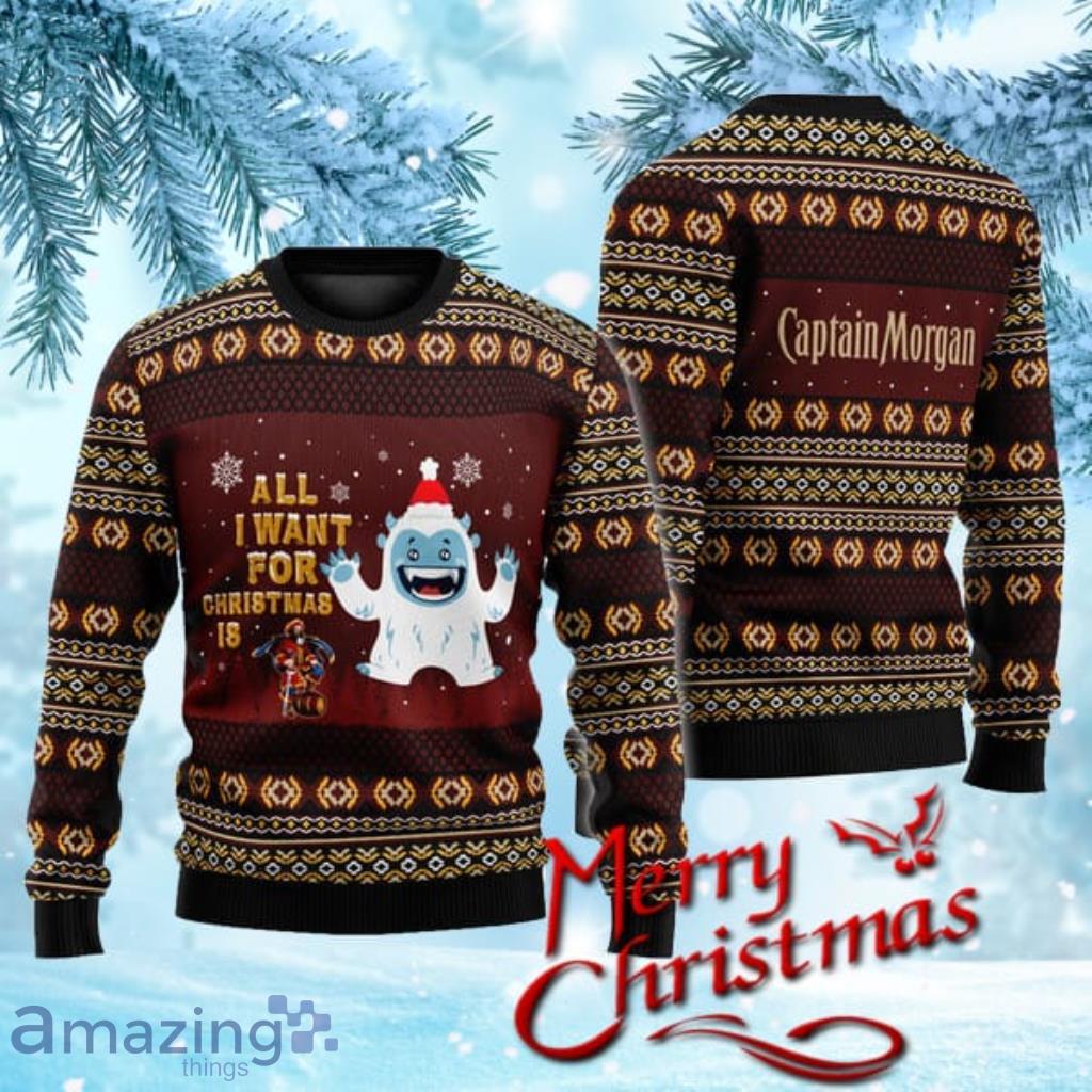 Boho Stripes Captain Morgan Christmas Christmas Ugly Sweater Gift For Men And Women image Boho Stripes Captain Morgan Christmas Christmas Ugly Sweater Gift For Men And Women Product Photo 1