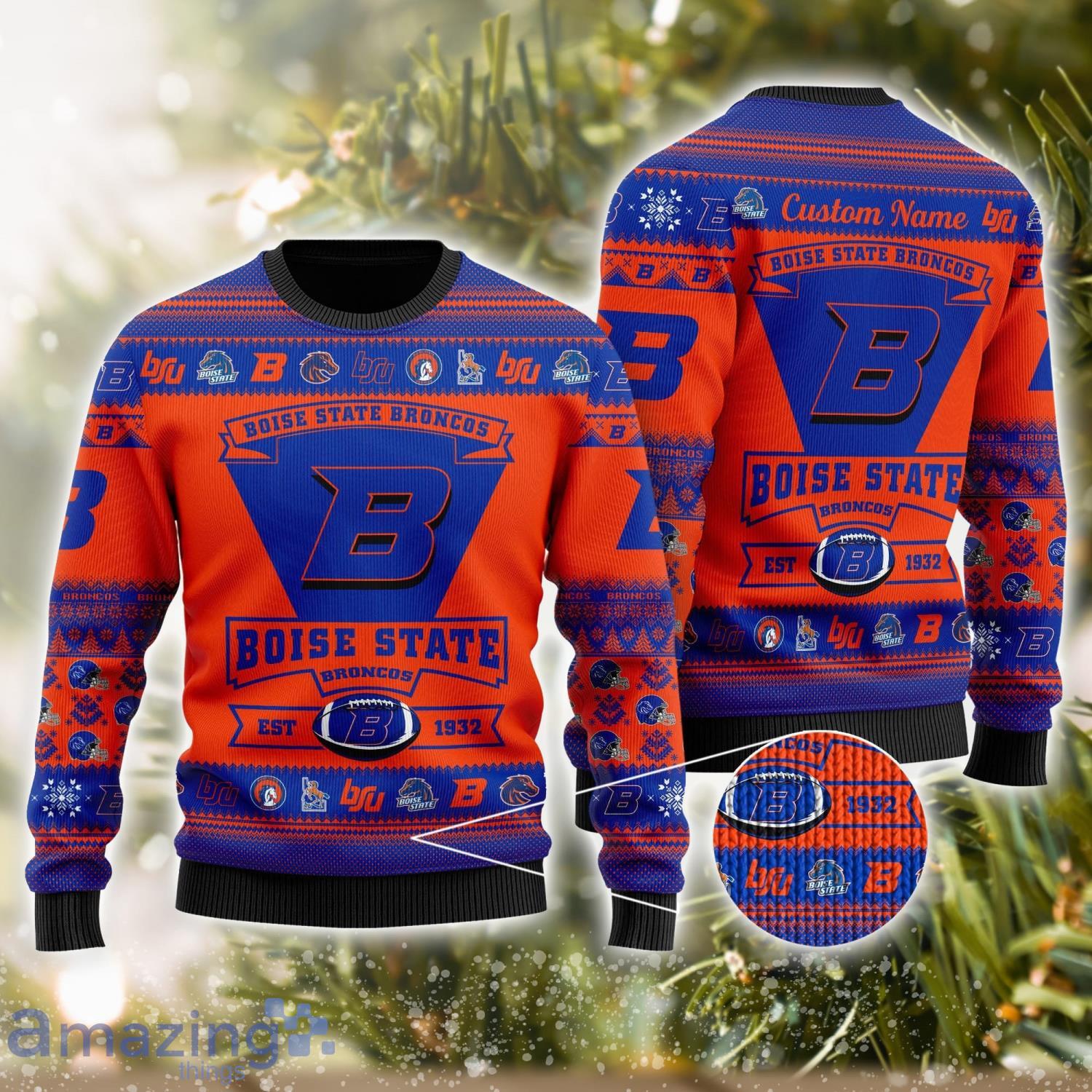 Boise State Broncos Football Team Logo Custom Christmas Gift All