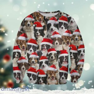 Border collie shop ugly christmas sweater