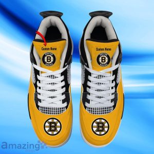 Boston Bruins Custom Name Air Jordan 4 Shoes Impressive Gift For Men Women Product Photo 2