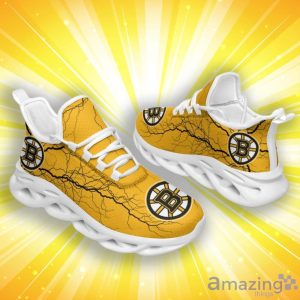 Boston Bruins Lightning Pattern Max Soul Shoes Special Style For Fans image Boston Bruins Lightning Pattern Max Soul Shoes Special Style For Fans Product Photo 2
