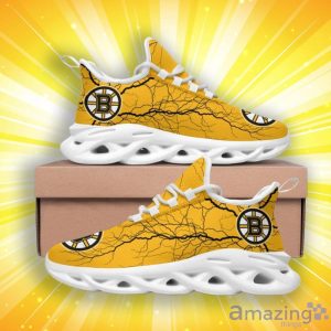 Boston Bruins Lightning Pattern Max Soul Shoes Special Style For Fans image Boston Bruins Lightning Pattern Max Soul Shoes Special Style For Fans Product Photo 3
