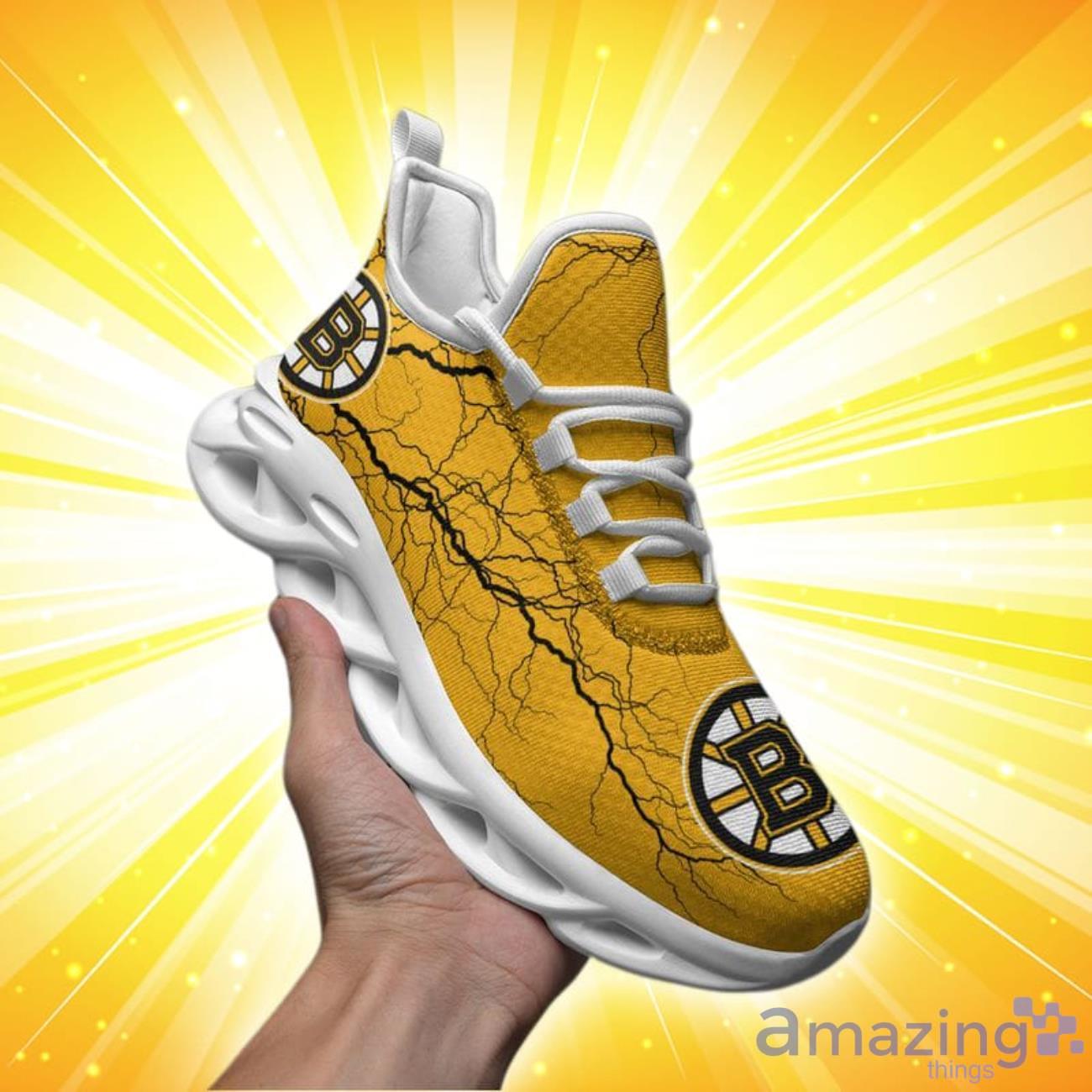 Boston Bruins Lightning Pattern Max Soul Shoes Special Style For Fans Product Photo 1